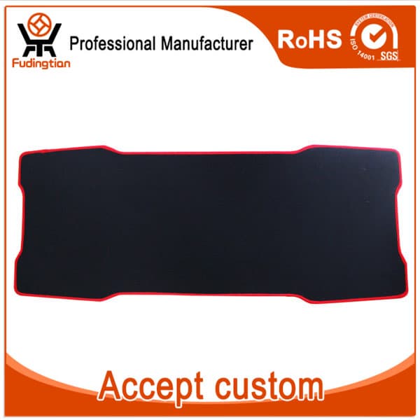 Custom Ergonomic Natural Rubber Black Big Gaming Mouse Pad